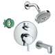 KST04447-27457-13PC Raindance Shower Faucet Kit with Tub Spout PBV Trim with Diverter and Rough-in in Chrome