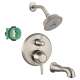 KST04449-04070-88BN Croma Shower Faucet Kit with Tub Spout PBV Trim with Diverter and Rough-in in Brushed Nickel
