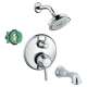 KST04449-04070-88PC Croma Shower Faucet Kit with Tub Spout PBV Trim with Diverter and Rough-in in Chrome