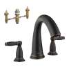 KT06120-06607RB Swing C 2-Handle Roman Tub Filler with Rough-In in Rubbed Bronze