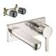 KT31163-13622BN Metris S Wall-Mounted Single Handle Faucet with Rough-In in Brushed Nickel