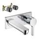 KT31163-13622CR Metris S Wall-Mounted Single Handle Faucet with Rough-In in Chrome