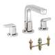 KT31438-06607CR Metris S 2-Handle Roman Tub Faucet with Lever Handles and Rough-In in Chrome