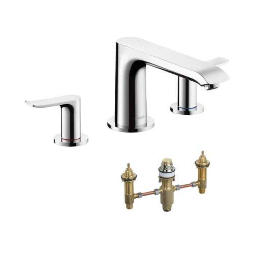 KT31440-06607CR Metris E 2-Handle Roman Tub Faucet with Rough-In in Chrome