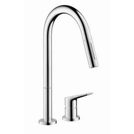 34822 Citterio Pull-Down Kitchen Faucet with High-Arc Spout, Magnetic Docking and Toggle Spray Diverter