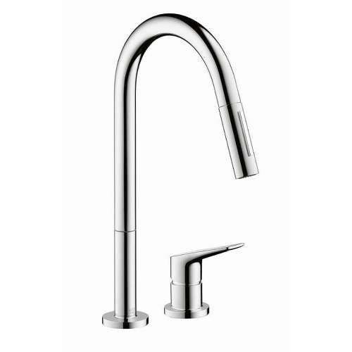 34822 Citterio Pull-Down Kitchen Faucet with High-Arc Spout, Magnetic Docking and Toggle Spray Diverter