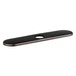 14019921 10in Escutcheon Plate for Single Hole Kitchen Faucets in Rubbed Bronze