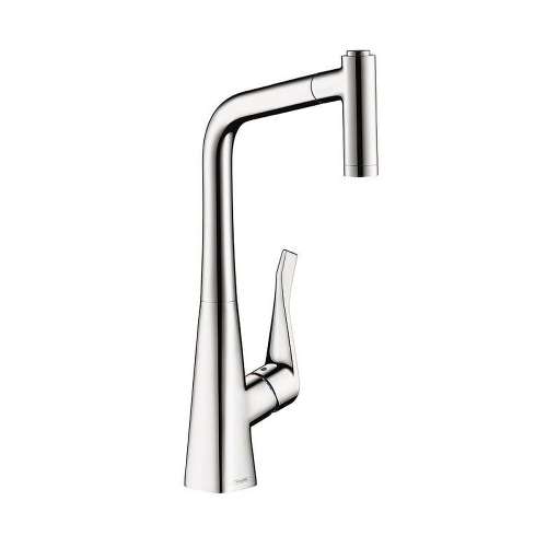 Metris Pull-Out Kitchen Faucet With High-Arc Spout, Magnetic Docking And Locking Spray Diverter