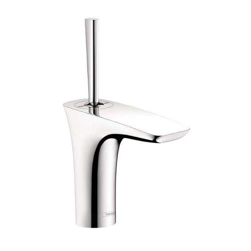 Bathroom Faucet Single Hole Faucet with Lever Handle, EcoSmart, AirPower, QuickClean and ComfortZone Technology - Less Metal Pop-Up Drain Assembly