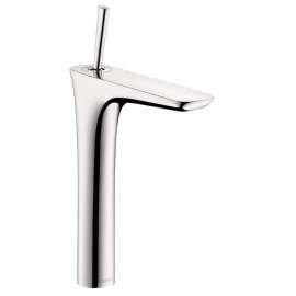 Bathroom Faucet Vessel Faucet with Lever Handle - Less Metal Pop-Up Drain Assembly