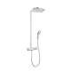 27112001 Raindance Select Showerpipe with Shower Head, Multi-Function Hand Shower and Glass Shelf in Chrome