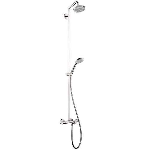 Showerpipe Shower System with Tub Spout, Multi-Function Hand Shower, 63in Hose, Shower Head - Eco Right 2.0gpm