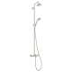 27143821 Croma Showerpipe Shower System with Tub Spout, Multi-Function Hand Shower, 63in Hose, Shower Head - Eco Right 2.0gpm in Brushed Nickel