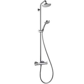 Showerpipe Shower System with 1.75pgm Multi-Function Hand Shower, 63in Hose and Shower Head - Eco Right 2.0 gpm