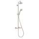 27169821 Croma Showerpipe Shower System with 1.75pgm Multi-Function Hand Shower, 63in Hose and Shower Head - Eco Right 2.0 gpm in Brushed Nickel