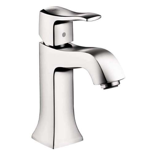 Bathroom Faucet Single Hole Faucet with Lever Handle - Less Metal Pop-Up Drain Assembly
