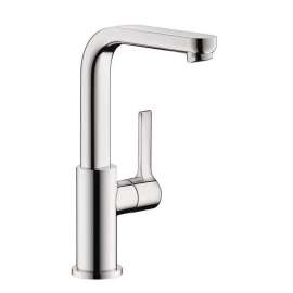 Single Hole Swivel Bathroom Faucet with Quick Clean and Comfort Zone Technologies - Pop-Up Drain Assembly Included