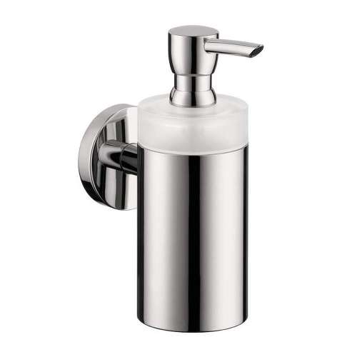 Soap Dispenser Wall Mounted with Frosted Glass Tumbler