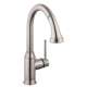 04215800 Talis C Pull-Down Kitchen Faucet with High-Arc Spout, Magnetic Docking, and Locking Spray Diverter in Steel Optic