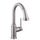 04216800 Talis C Pull-Down Kitchen Faucet with High-Arc Spout, Magnetic Docking, and Locking Spray Diverter in Steel Optic