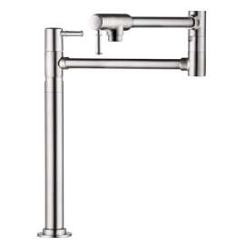 Talis C Deck-Mounted Pot Filler Faucet With 21-1/2-In Double-Jointed Swinging Spout