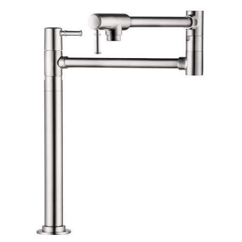 Talis C Deck-Mounted Pot Filler Faucet With 21-1/2-In Double-Jointed Swinging Spout