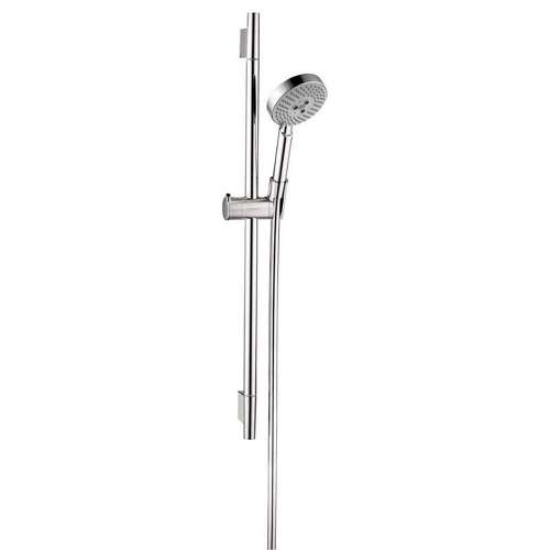 Unica S 24-In Wall Bar Set With Multi-Function Hand Shower And 63-In Techniflex Hose