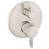 04447820 S Pressure Balanced Valve Trim with Integrated Diverter - Less Valve in Brushed Nickel