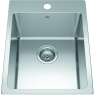 Brookmore 16-In Lr X 20.9-In Fb X 9-In Dp Drop In Single Bowl Stainless Steel Sink, Bsl2116-9-1N
