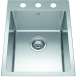 Brookmore 16-In Lr X 20.9-In Fb X 9-In Dp Drop In Single Bowl Stainless Steel Sink, Bsl2116-9-3N