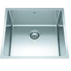 Brookmore 19.6-In Lr X 18.2-In Fb X 9-In Dp Undermount Single Bowl Stainless Steel Sink, Bsu1820-9N