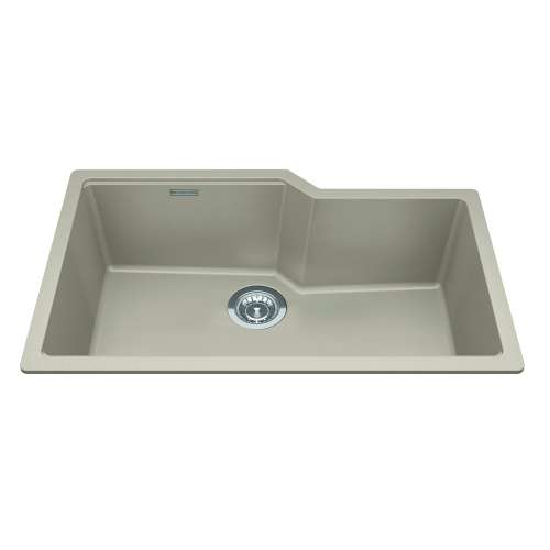 Granite Series 30.69-In Lr X 19.69-In Fb Undermount Single Bowl Granite Kitchen Sink In Champagne