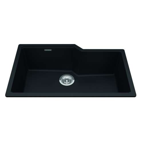 Granite Series 30.69-In Lr X 19.69-In Fb Undermount Single Bowl Granite Kitchen Sink In Matte Black