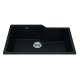 Granite Series 30.69-In Lr X 19.69-In Fb Undermount Single Bowl Granite Kitchen Sink In Matte Black