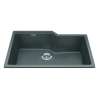 Granite Series 30.69-In Lr X 19.69-In Fb Undermount Single Bowl Granite Kitchen Sink In Stone Grey
