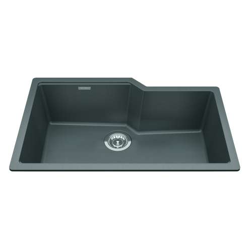 Granite Series 30.69-In Lr X 19.69-In Fb Undermount Single Bowl Granite Kitchen Sink In Stone Grey