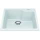 Granite Series 22.06-In Lr X 19.69-In Fb X 9.06-In Dp Drop In Single Bowl Granite Kitchen Sink, Mgsm2022-9Pwtn