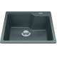 Granite Series 22.06-In Lr X 19.69-In Fb Drop In Single Bowl Granite Kitchen Sink In Stone Grey