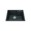 Granite Series 22.06-In Lr X 19.69-In Fb Drop In Single Bowl Granite Kitchen Sink In Slate Grey