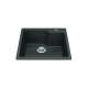 Granite Series 22.06-In Lr X 19.69-In Fb Drop In Single Bowl Granite Kitchen Sink In Slate Grey