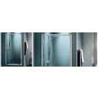 31 to 32.75in x 64.5in Frameless Pivot Alcove Shower Door with Clear Glass, in Chrome