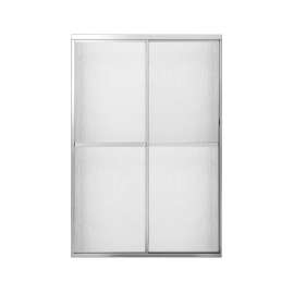 42 to 47.5in x 68in Framed Slider Alcove Shower Door with Raindrop Glass, in Chrome