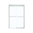 Kameleon 134563-900-084-000 43 to 47in x 71in Semi-frameless Slider Alcove Shower Door with Clear Glass, in Chrome