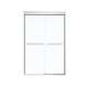 Kameleon 134563-900-084-000 43 to 47in x 71in Semi-frameless Slider Alcove Shower Door with Clear Glass, in Chrome