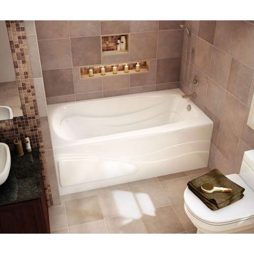 102202-000-001-002 Tenderness 60-in x 36-in Acrylic Alcove Right-Hand Drain Whirlpool Bathtub, White