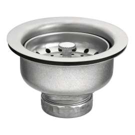 3-1/2in Basket Strainer with Drain Assembly in Satine