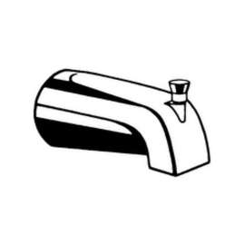 Commercial Vandal Resistent Diverter Tub Spout With Slip Fit Connection