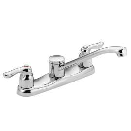 M-BITION 8780 Double Handle Kitchen Faucet in Chrome