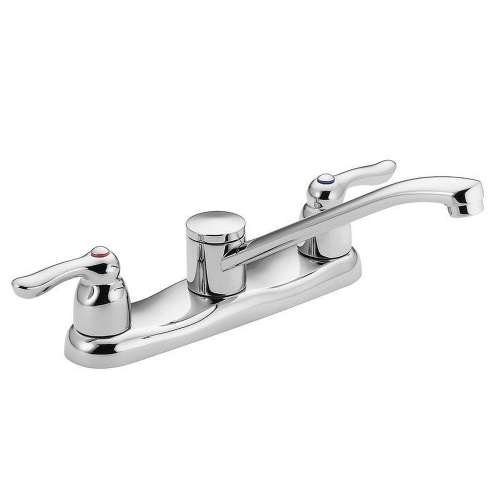 M-BITION 8780 Double Handle Kitchen Faucet in Chrome