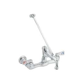 M-DURA 8124 Double Handle Wall Mounted Service Sink Faucet in Chrome